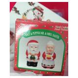 Large Bin Full of Holiday Salt and Pepper Shakers