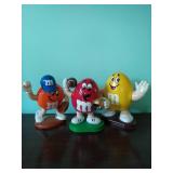 Three M&Ms Sports Candy Dishes