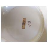 Two Nesting Metal Mixing Bowls with plastic lids