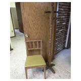 Chair, stool, and Coat rack