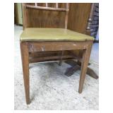 Chair, stool, and Coat rack