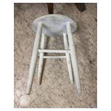 Chair, stool, and Coat rack