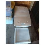 Collection of Plastic Storage Bins