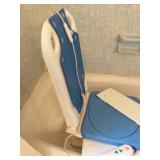Electric Bath/Shower Chair, crutches, and grabber