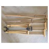 Electric Bath/Shower Chair, crutches, and grabber