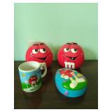 Collection of Red M&M Items