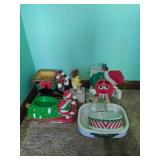 Collection of M&M Christmas Items