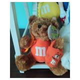 Collection of M&M Stuffed Toys and Swing