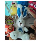 Collection of M&M Stuffed Toys and Swing