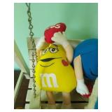 Collection of M&M Stuffed Toys and Swing