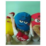 Collection of M&M Stuffed Toys and Swing