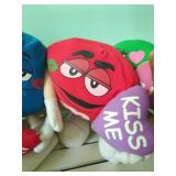 Collection of M&M Stuffed Toys and Swing