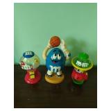 Lot of 3 M&M Candy Dispensers