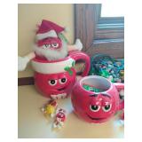 Collection of M&M Christmas Items