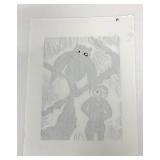 Three Original Block Prints by Jack Zipes