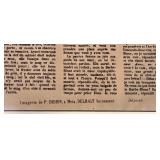 French La Barbe Bleue Framed Article