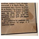 French La Barbe Bleue Framed Article