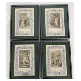 Framed French Fairy Tale Reproductions