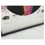Pair of Framed Fairytale Multi- Media Prints by: Joellyn Rock "Leave" & "Baba Yaga" 2004