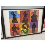 Set of 3 Framed Fairytale Themed Multi-Media Prints by: Joellyn Rock 2004