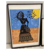 Set of 3 Framed Fairytale Themed Multi-Media Prints by: Joellyn Rock 2004