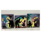 3 Original Handmade Fairytale Theme Art Tiles by: Dawn Malcom