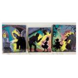 3 Original Handmade Fairytale Theme Art Tiles by: Dawn Malcom