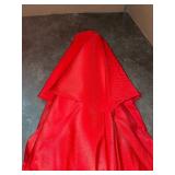 RED OUTDOOR PATIO UMBRELLA. SEE PICTURES!!
