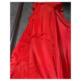 RED OUTDOOR PATIO UMBRELLA. SEE PICTURES!!