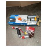 MELNOR PREMIUM METAL OSCILATING SPRINKLER & (2) HOSE CLEANING NOZZLES. VARIOUS CONDITIONS. SEE PICTURES!!