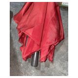 STYLEWELL 7.5 FT. STEEL MARKET OUTDOOR PATIO UMBRELLA IN CHILI RED & BLACK STYLEWELL UMBRELLA BASE. SEE PICTURES!!