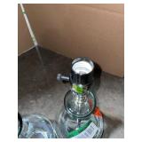 CRESSWELL 18 IN. CLEAR TEARDROP GLASS TABLE LAMP. SEE PICTURES!!