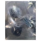 FRANKLIN BRASS 1-1/8 IN. (29 MM) MATTE BLACK FLAT TOP ROUND CABINET KNOB (10-PACK). SEE PICTURES!!