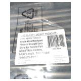 5 IN. (127 MM) CENTER-TO-CENTER SATIN NICKEL MODERN STRAIGHT EURO STYLE BAR CABINET PULL (25-PACK). SEE PICTURES!!