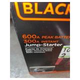 BLACK+DECKER 700 PEAK AMP PORTABLE CAR JUMP STARTER WITH 12-VOLT DC OUTLET AND USB POWER. SEE PICTURES!!