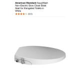 AMERICAN STANDARD AQUAWASH NON-ELECTRIC SLOW CLOSE BIDET SEAT FOR ELONGATED TOILETS IN WHITE. SEE PICTURES!!