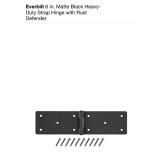 ASSORTED EVERBILT HEAVY-DUTY STRAP HINGES & SELF CLOSING GATE KIT. SEE PICTURES!!
