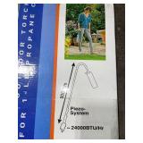 FLAME KING 500,000 BTU PROPANE TORCH KIT HEAVY DUTY WEED BURNER & 24,000 BTU TORCH WEED BURNER ICE MELTER SELF LIGHTING. SEE PICTURES!!