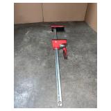 BESSEY K-BODY REVOLUTION (KRE) 50 IN. CAPACITY PARALLEL CLAMP WITH COMPOSITE PLASTIC HANDLE AND 3-3/4 IN. THROAT DEPTH. SEE PICTURES!!