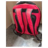 CASUAL BACKPACK-RED (13 IN. L X 7 IN. W X 18 IN. H). SEE PICTURES!!