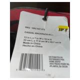 CASUAL BACKPACK-RED (13 IN. L X 7 IN. W X 18 IN. H). SEE PICTURES!!
