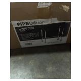 PIPE DECOR 3/4 IN. BLACK STEEL PIPE 3.5 FT. L X 28.5 IN. H "H" DESIGN DESK KIT. SEE PICTURE!!