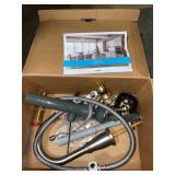 ASSORTED MOEN TUB AND SHOWER FAUCET & 2-HANDLE HIGH-ARC BATHROOM FAUCET. VARIOUS CONDITIONS. SEE PICTURES!!