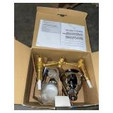 ASSORTED MOEN TUB AND SHOWER FAUCET & 2-HANDLE HIGH-ARC BATHROOM FAUCET. VARIOUS CONDITIONS. SEE PICTURES!!