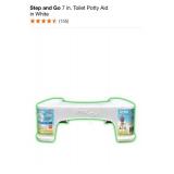 STEP AND GO 7 IN. TOILET POTTY AID IN WHITE. SEE PICTURES!!