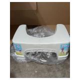 STEP AND GO 7 IN. TOILET POTTY AID IN WHITE. SEE PICTURES!!