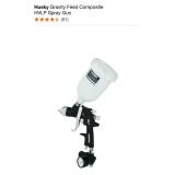 HUSKY GRAVITY FEED COMPOSITE HVLP SPRAY GUN. SEE PICTURES!!