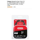 OREGON SPEEDCUT SAW CHAIN 18 IN. 0.050 GAUGE 0.325 IN. NARROW KERF CHAINSAW CHAIN, 72 DRIVE LINKS. SEE PICTURES!!