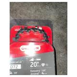 OREGON ADVANCECUT SAW CHAIN 20 IN. 0.050 GAUGE 3/8 IN. PITCH CHAINSAW CHAIN, 72 DRIVE LINKS. SEE PICTURES!!