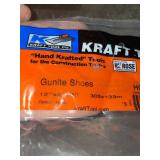 KRAFT TOOL CO. GUNITE SHOES (12" X 5 1/4"). SEE PICTURES!!